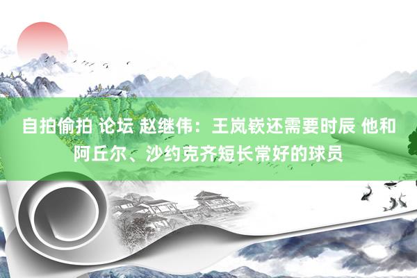 自拍偷拍 论坛 赵继伟：王岚嵚还需要时辰 他和阿丘尔、沙约克齐短长常好的球员