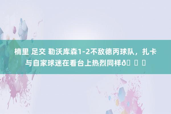 楠里 足交 勒沃库森1-2不敌德丙球队，扎卡与自家球迷在看台上热烈同样👀